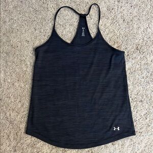Under Armour Black Fitted Backless Tank Top
